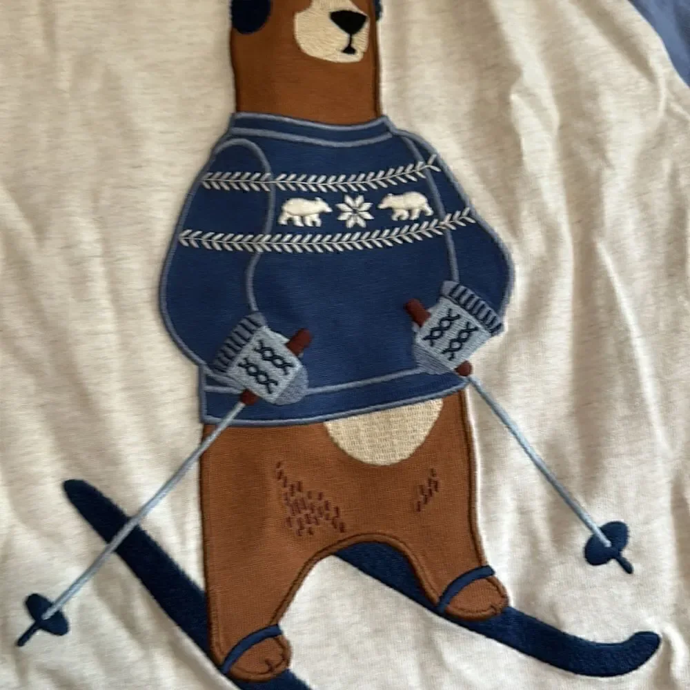 Gymboree | Boys Embroidered Bear Raglan Top - Bear Hugs - H/T Vanilla | 8